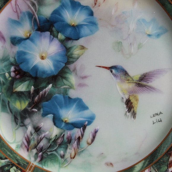 W S George Fine China "The Violet Crowned Hummingbird"  by Lena Liu - Picture 3 of 7